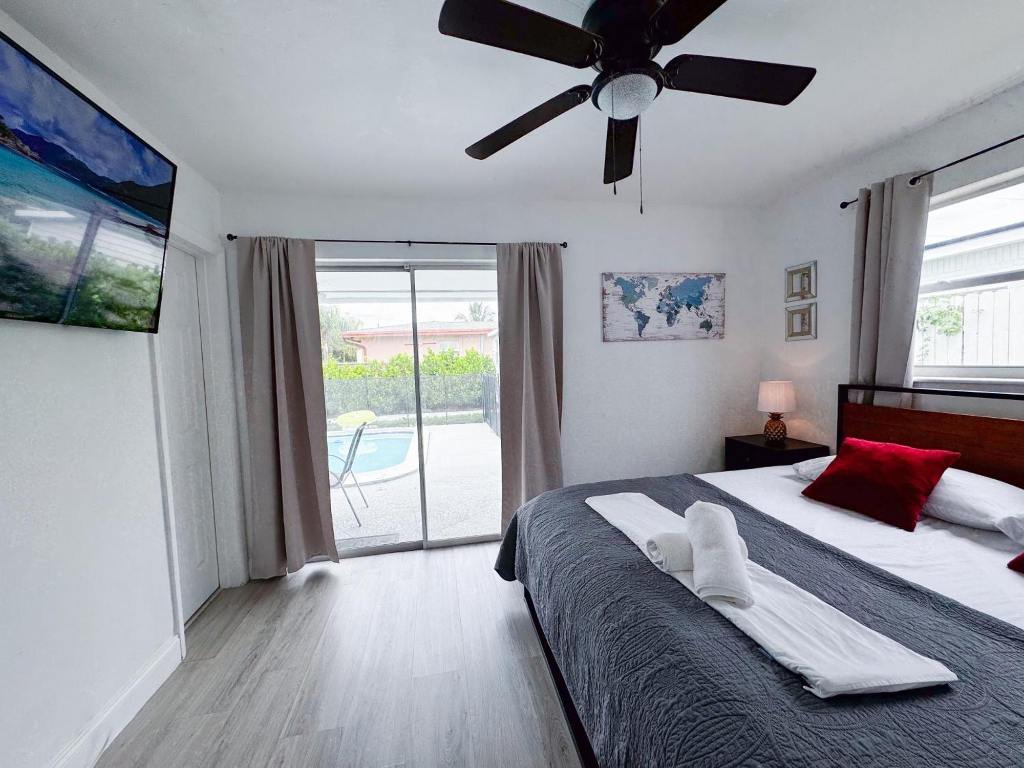 Tropical Villa Pool Courtyard & Garden View Fort Lauderdale Exterior foto